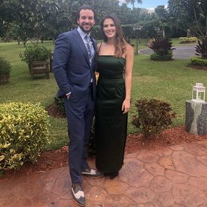 Beautiful emerald green dress